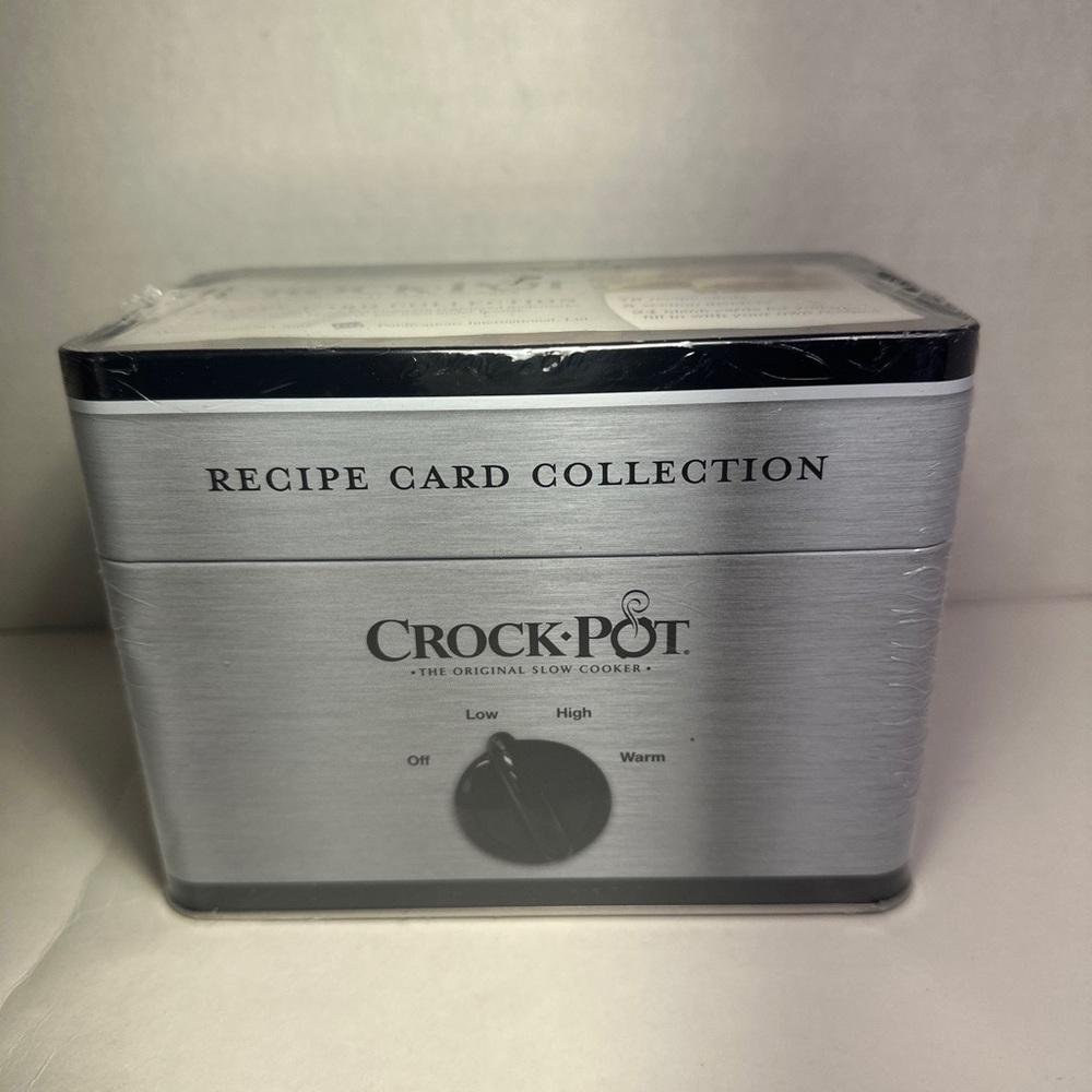 Crock Pot Recipe Box with Recipe Cards